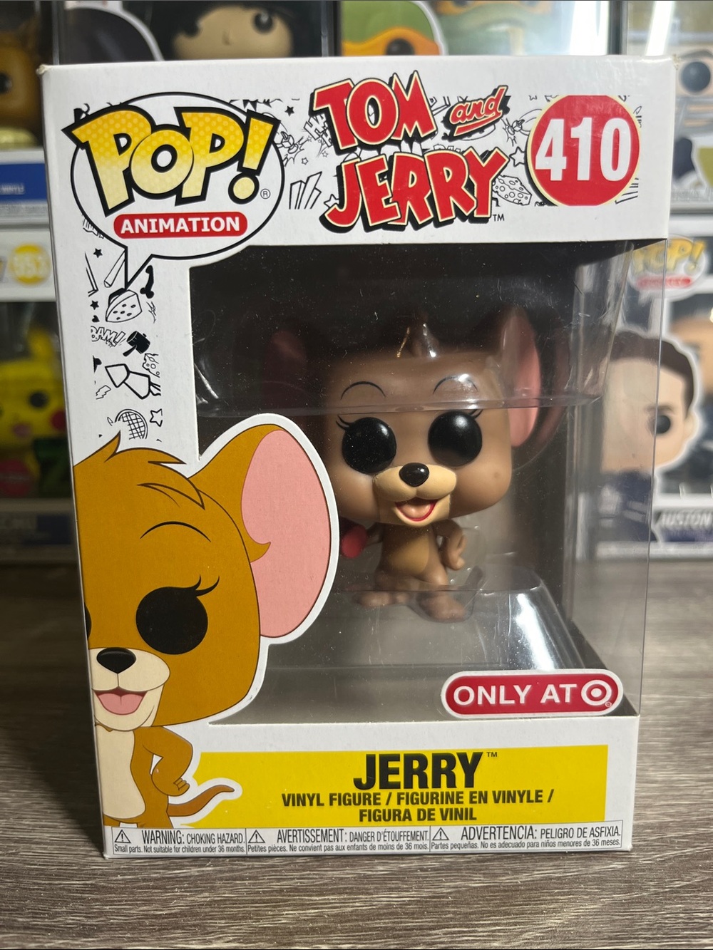 Funko Pop! Animation Tom and Jerry Jerry Vinyl Figure - Brown, Pink